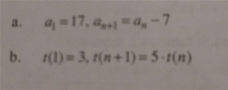 Create an explicit equation for each recursively defined sequence below: ​-example-1