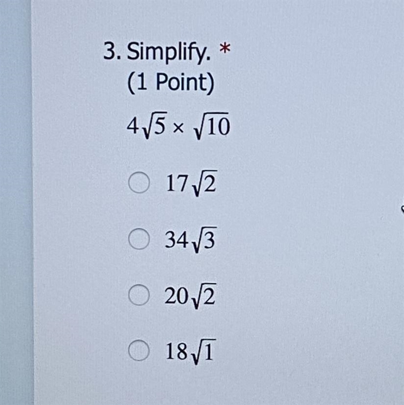 Simplifying radicals pt.1 please help ASAP and explain if possible-example-1