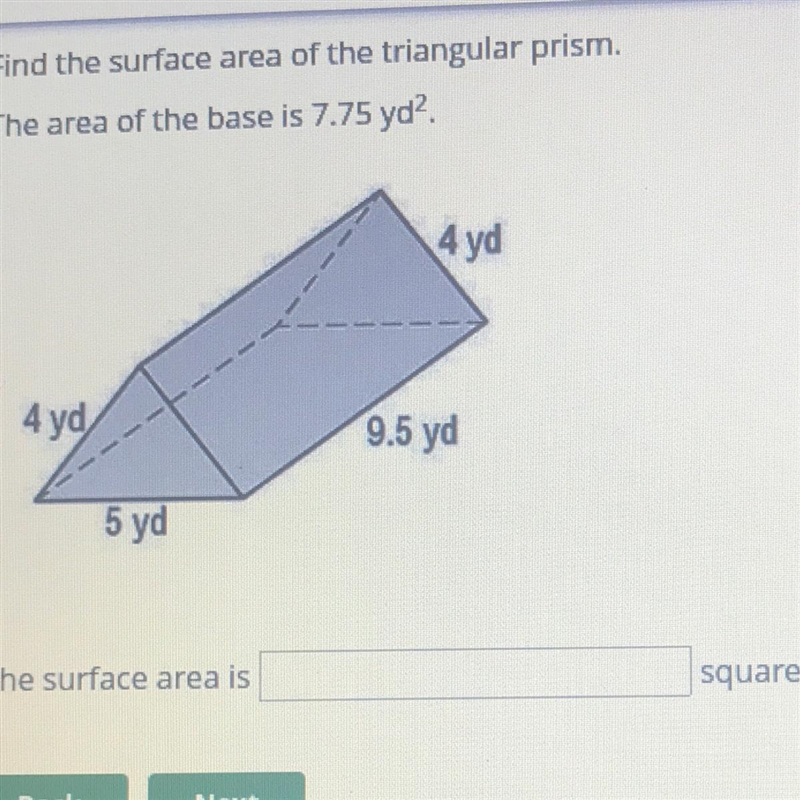 PLEASE HELP Find the surface area of the triangular prism.-example-1