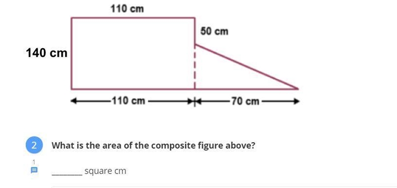 What is the area of the composite figure above?-example-1