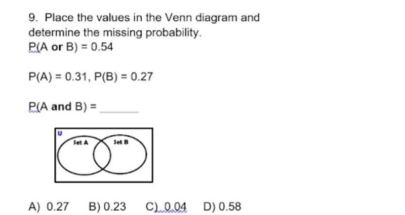 Which shaded region is represnted by-example-2