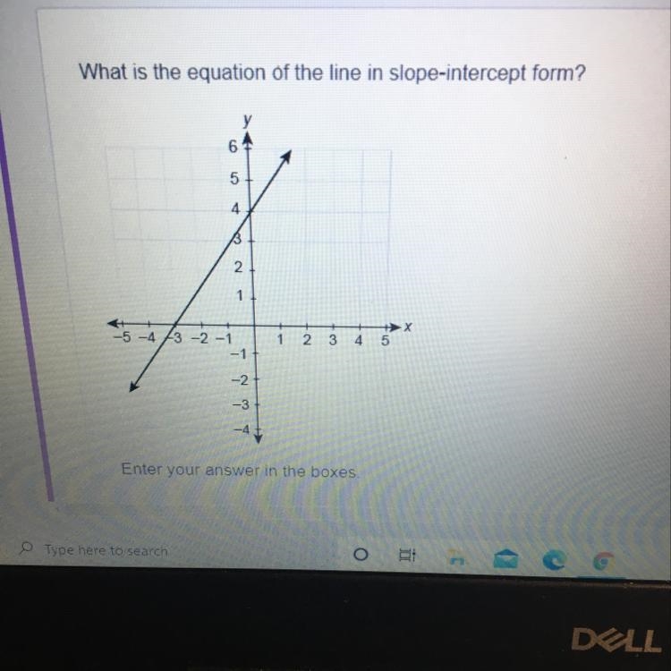 What is the equation of the line in slope-intercept form-example-1