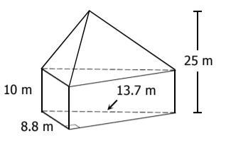 Find the total volume of the figure.-example-1