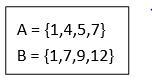 Find A ∩ B. Picture Attached Below!! Question 3 options: A. {1,4,5,7,9,12} B. {1,7} C-example-1