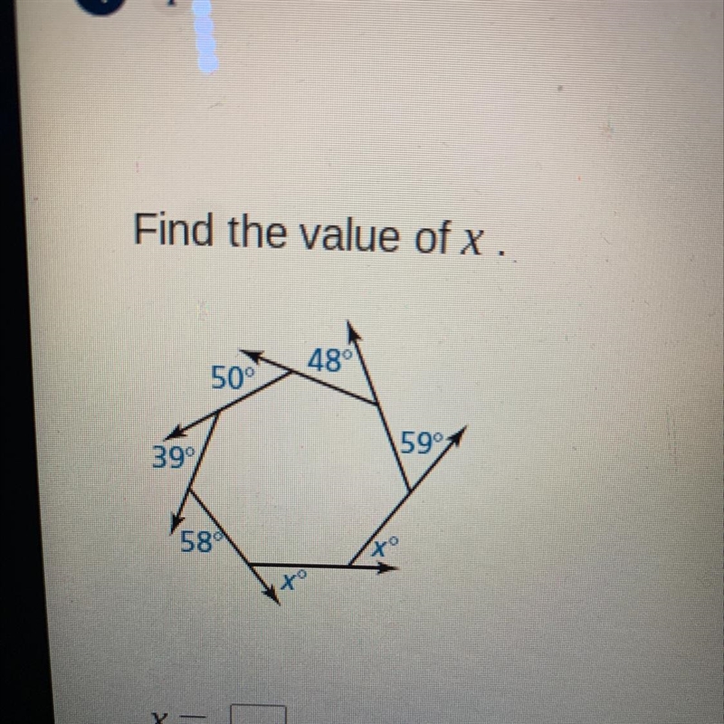 Find the value of X.-example-1