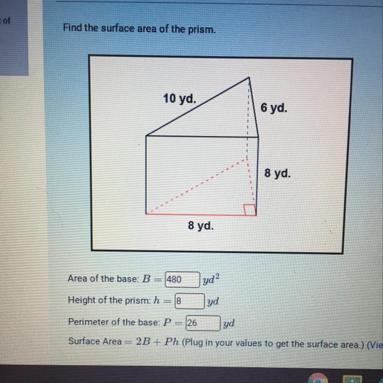 Find the surface area of the prism.-example-1