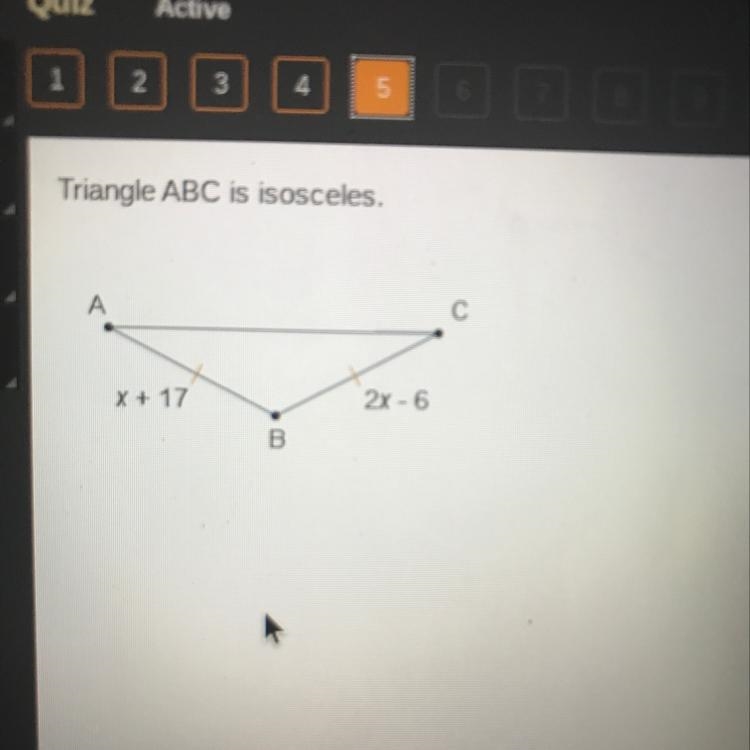 What is the length of BC? O 11 O 23 O 40 O 60 Plz help-example-1