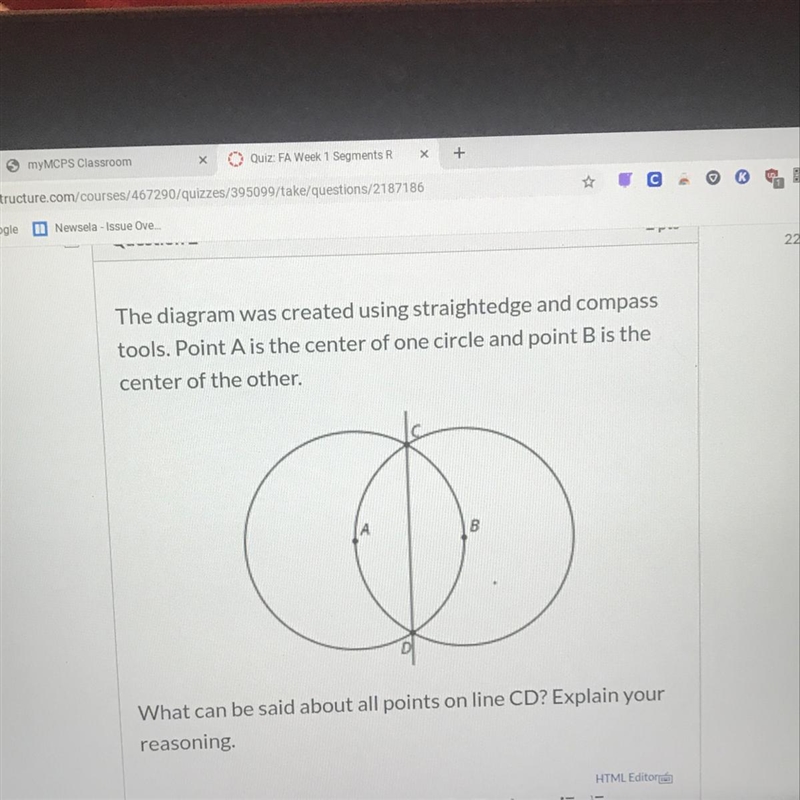 Ussions les ole The diagram was created using straightedge and compass tools. Point-example-1