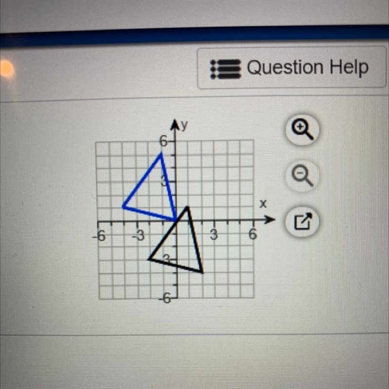 The blue figure is a translation of the black image. Write a rule to describe the-example-1