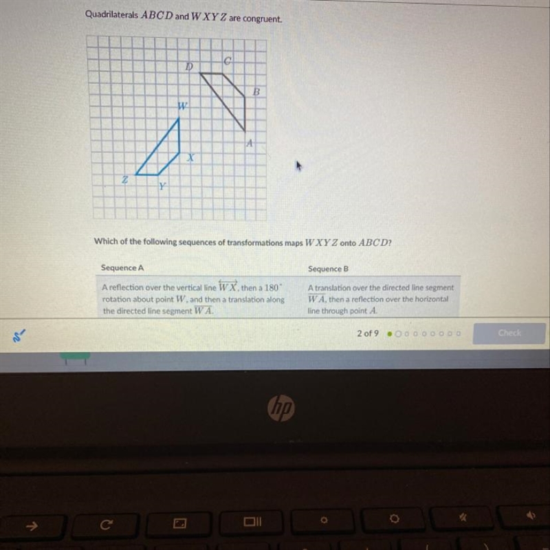 The answers are only sequence a, only sequence b, both, and neither. Please help its-example-1