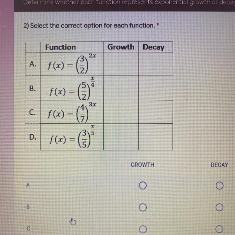 PLEASE HELP!!!! select the correct option for each function.-example-1