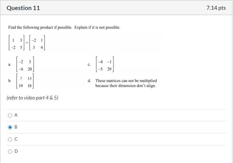 Please help! Correct answer only, please! Find the following product if possible. Explain-example-1