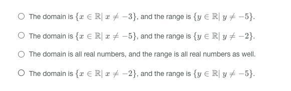 determine the domain and range of the following function. Record your answers in set-example-2