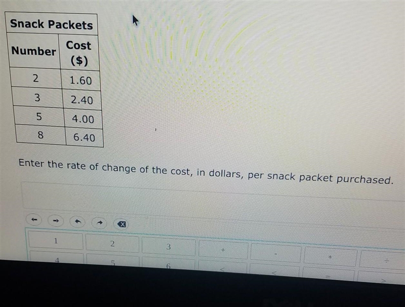 What is the rate of change of the cost in dollars per snack packet purchased​-example-1