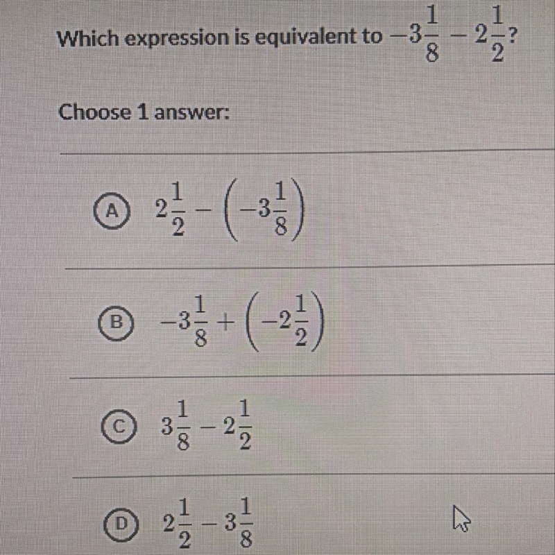 Is the answer A or B or C or D??-example-1