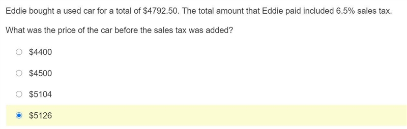 What was the price of the car before the sales tax was added?-example-1