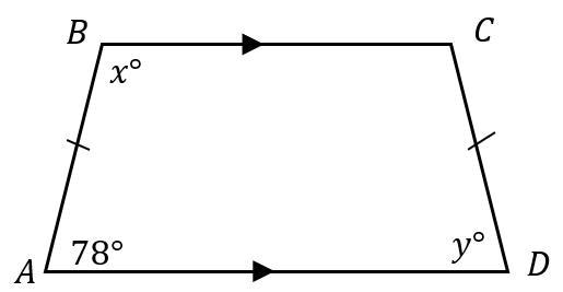 Please help. What is the value of x and the value of y.-example-1