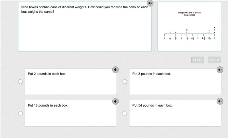 Nine boxes contain cans of different weights. How could you redivide the cans so each-example-1