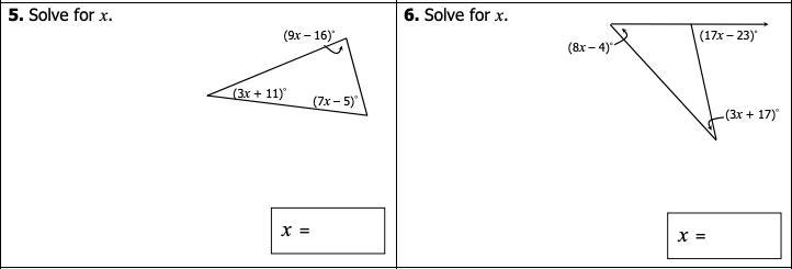 5.solve for x. 6.solve for x.-example-1