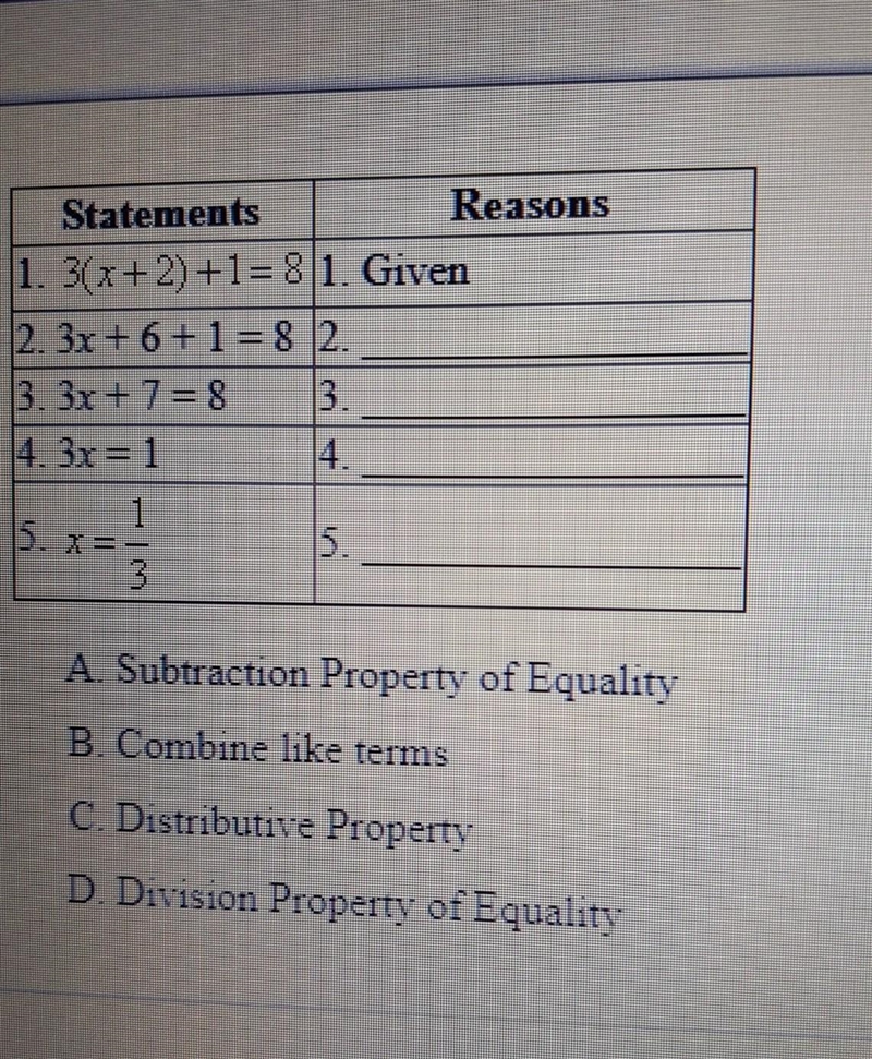 1. What is the correct reason for statement #3? 2. What is the correct reason for-example-1