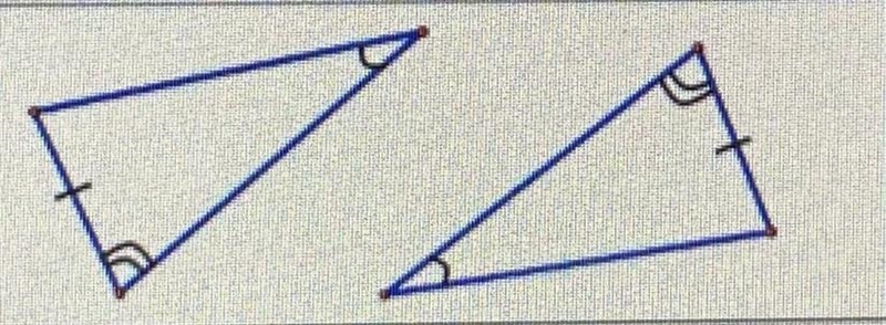 Are these congruent by SSS, SAS, AAS, ASA?-example-1