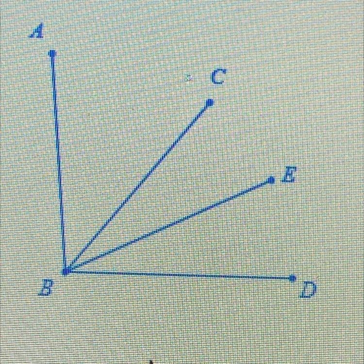 In the figure below , m angle ABD=96^ m angle EBD=26^ , and overline BE bisects angle-example-1