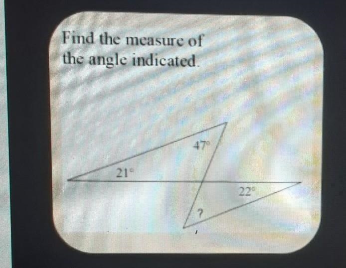 Find the measure of the angle indicated ​-example-1