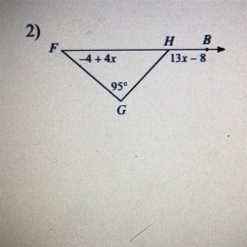 Solve for x. geometry with triangle-example-1