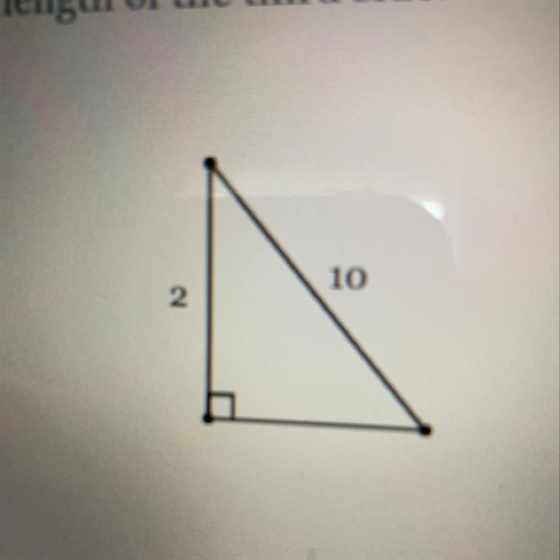 Find the exact length of the third side.-example-1