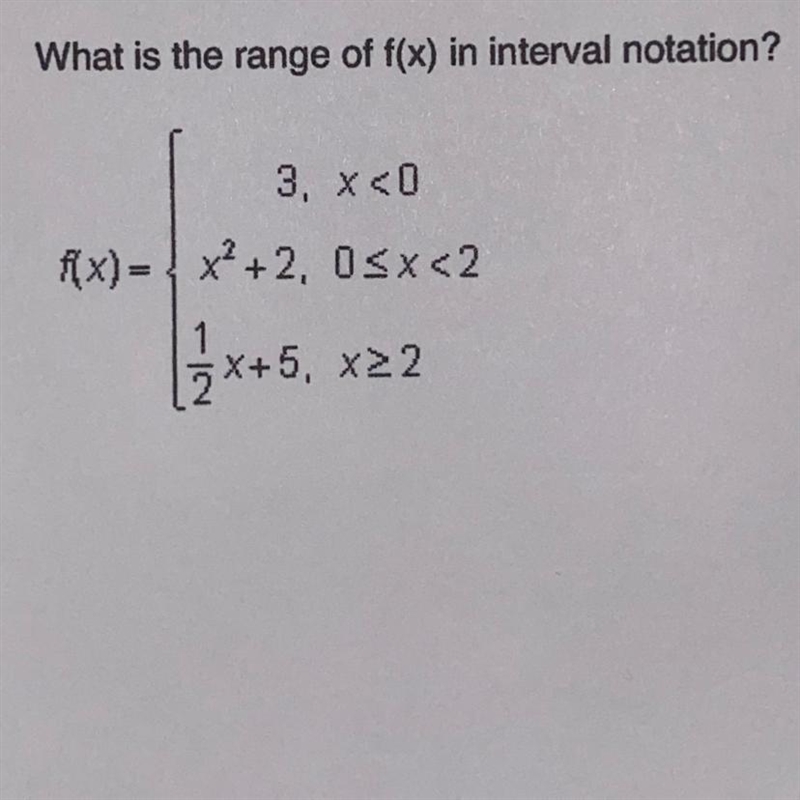 What is the range of f(x) in interval notation?-example-1