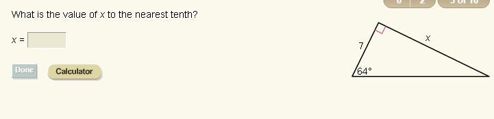 What is the value of x to the nearest tenth-example-1