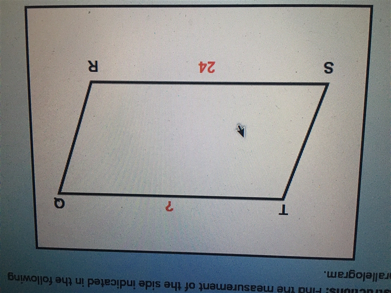 Help to find the measurment of the side indicated?????-example-1