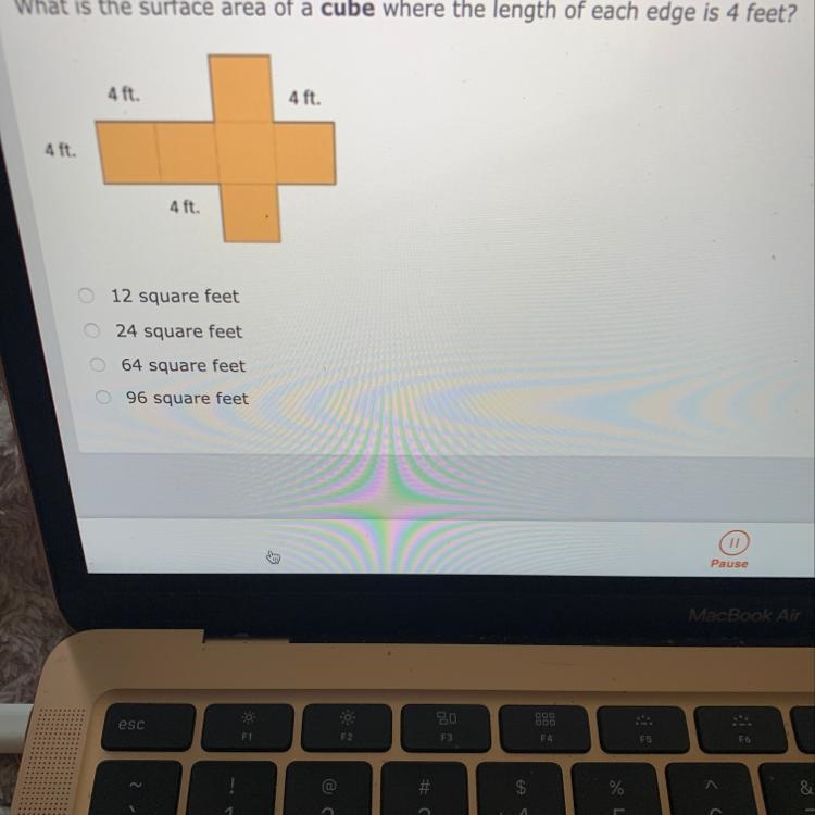 Help please :/. What is the surface area of a cube where the length of each edge is-example-1