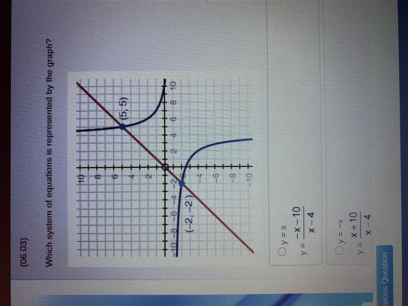 Which system of equations is represented by the graph?-example-1