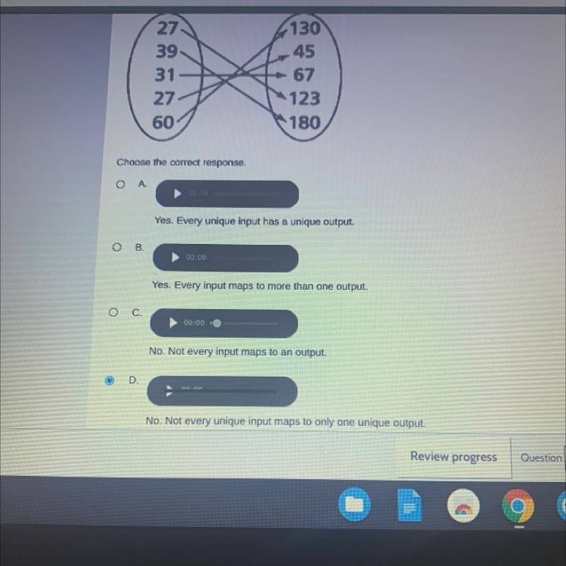 Is the relation shown in the arrow diagram a function?-example-1