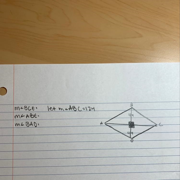 I need help finding the missing information for a rhombus-example-1