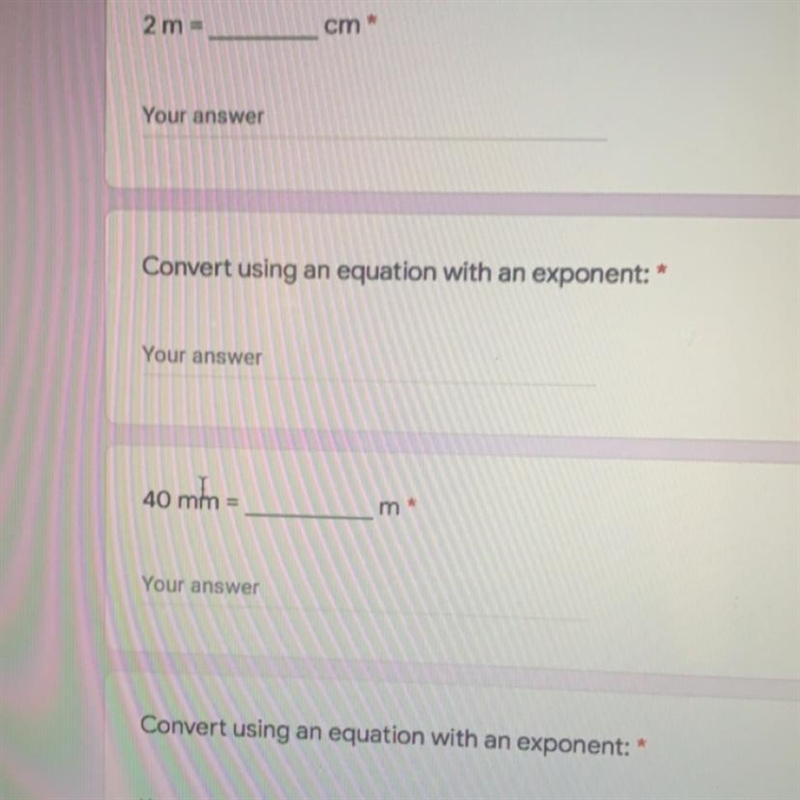 HELP IM TIMED but it’s metric conversion, answer the first question to answer the-example-1