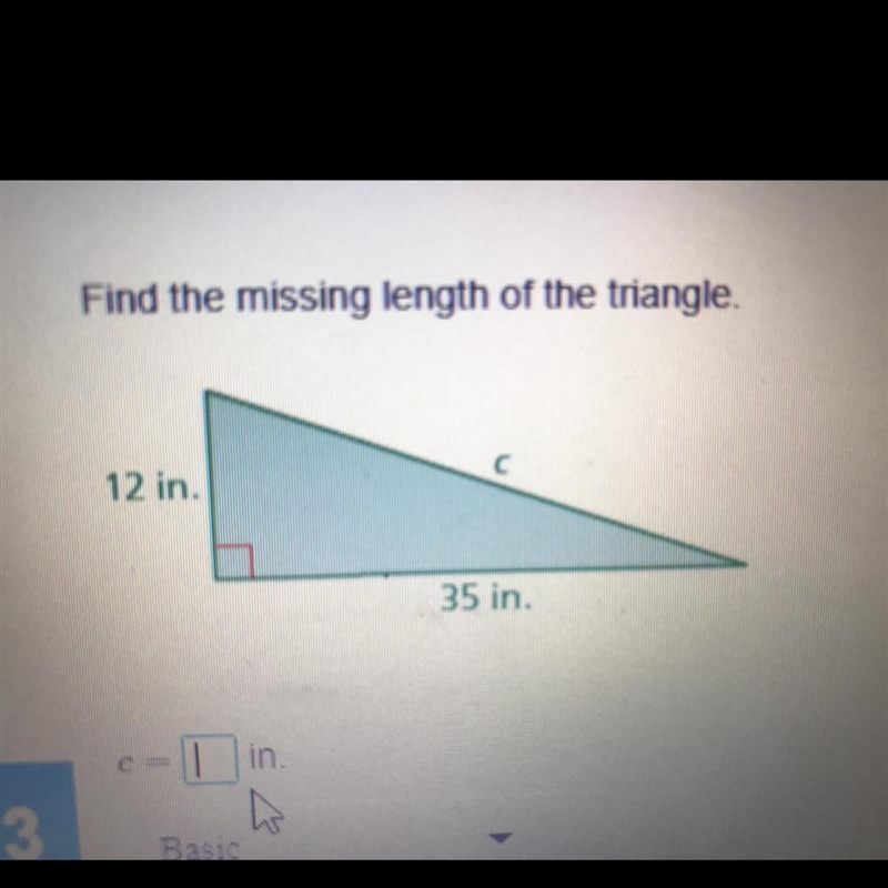 PLEASE HELP ME FIND THE MISSING LENGTH ITS URGENT .-example-1