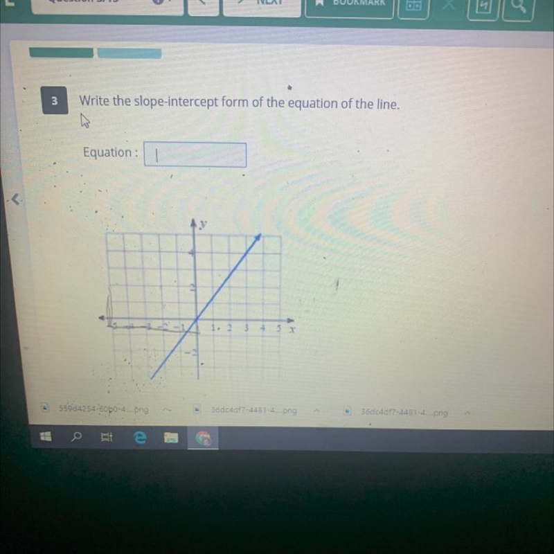 Please help ! Write slope intercept form-example-1