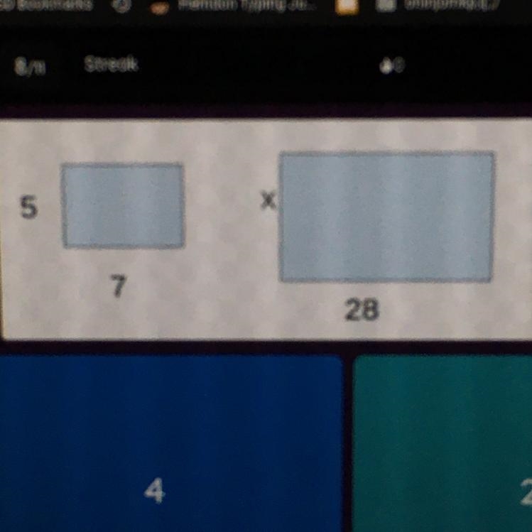 PLEASE HELP!! ASAP!! The two rectangles are scale drawings. What is the measurement-example-1