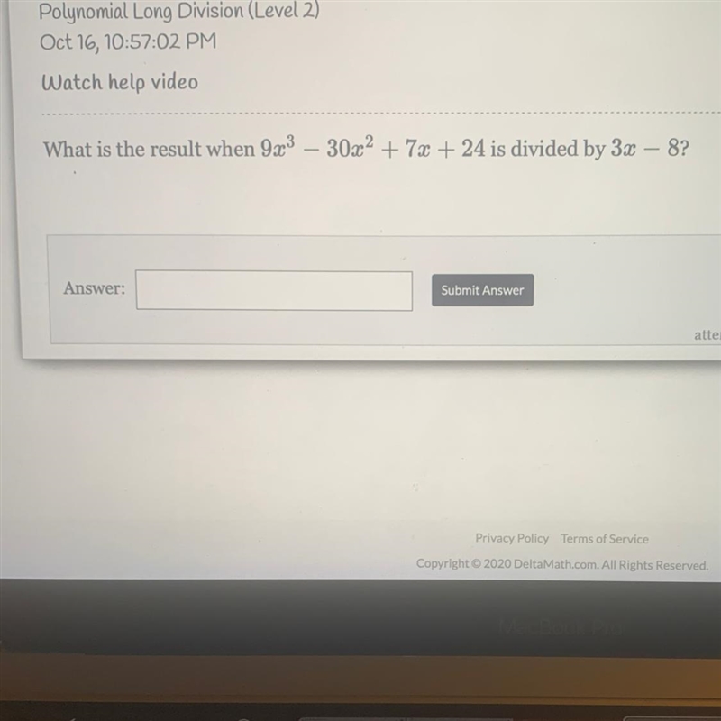 Plz help me!! Polynomial Long Division (Level 2)-example-1