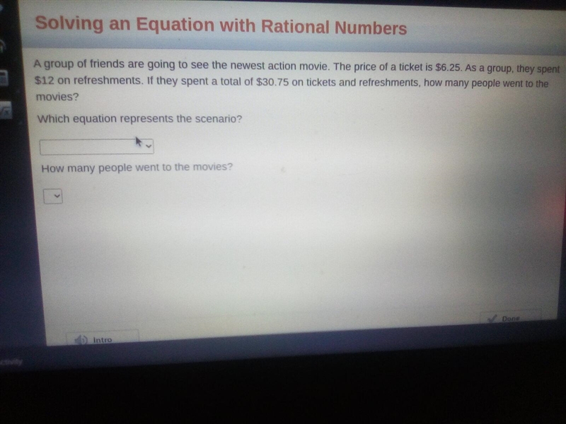 Whould anyone mind helping please. The first box says 6.25x+12x=30.75 the second box-example-1