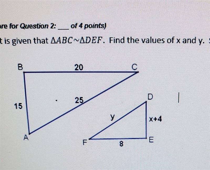 How do I solve for x and y? ​-example-1