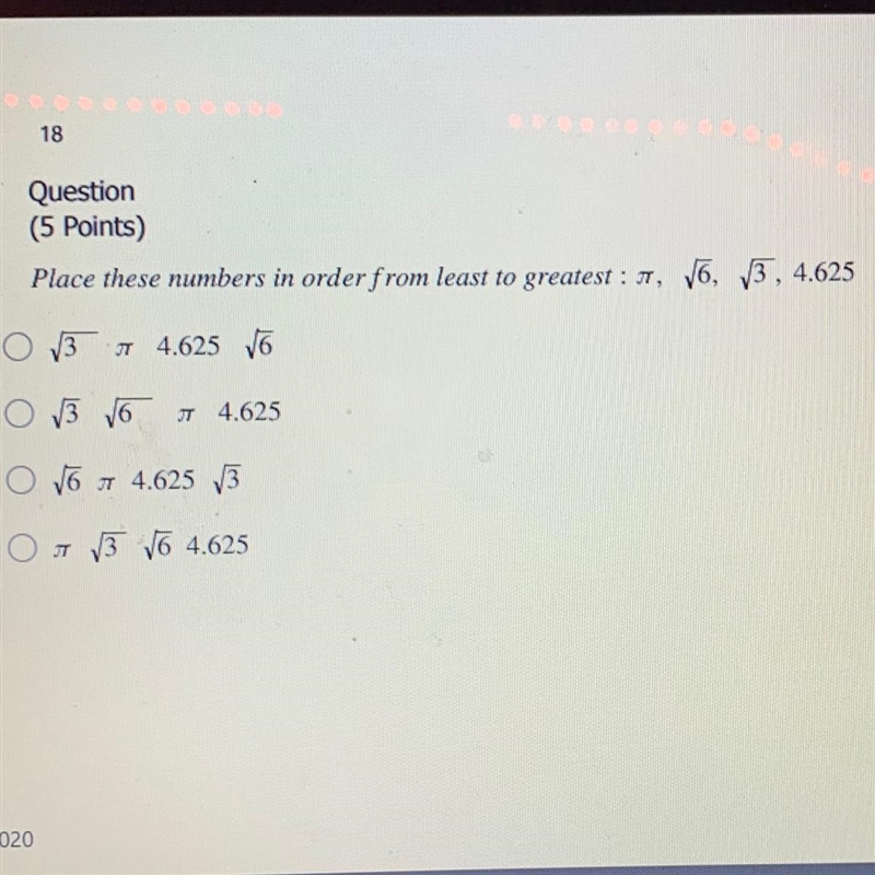 Place these numbers in order from least to greatest: ( picture)-example-1