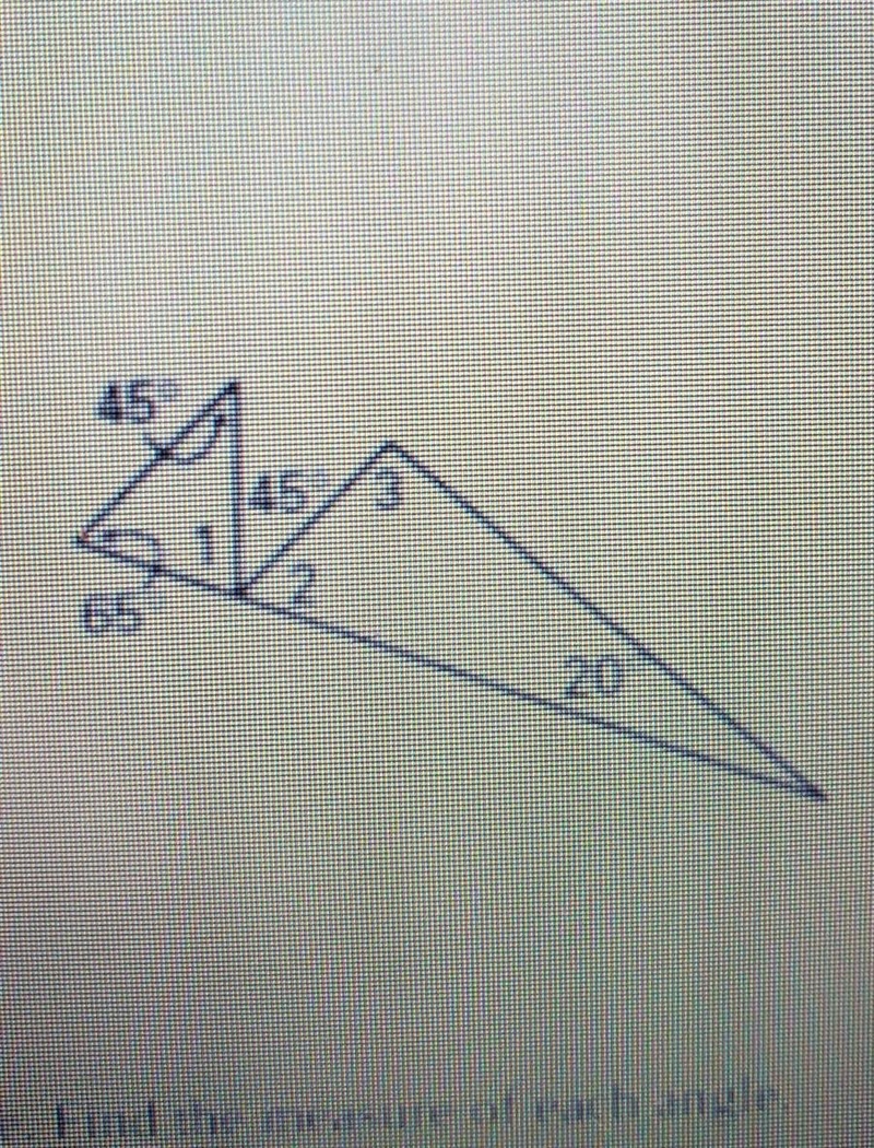 What is the measure of angles 1, 2, and 3?​-example-1