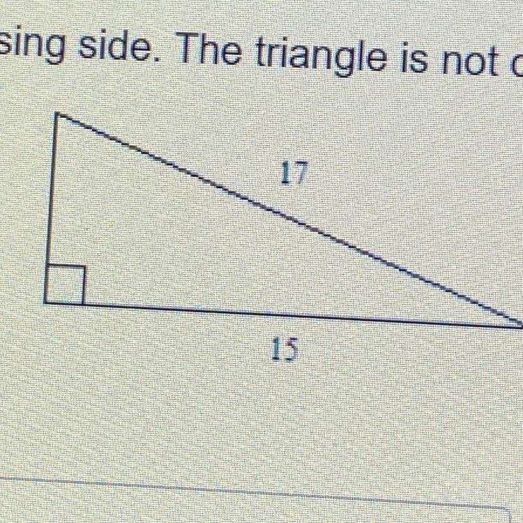 What is the length of the missing side-example-1