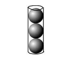 Three sphere of radius 4cm each fit inside a tube calculate the percentage of the-example-1