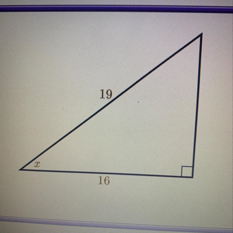 Find the value of x. Round to the nearest degree.-example-1