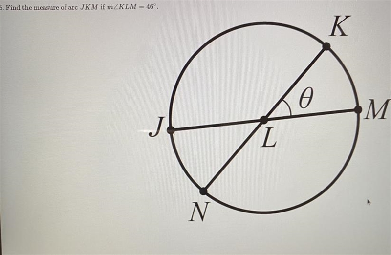 Measure of arc JKM= ???-example-1