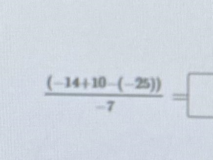 (-14+10-(-25)) ——————— 7-example-1